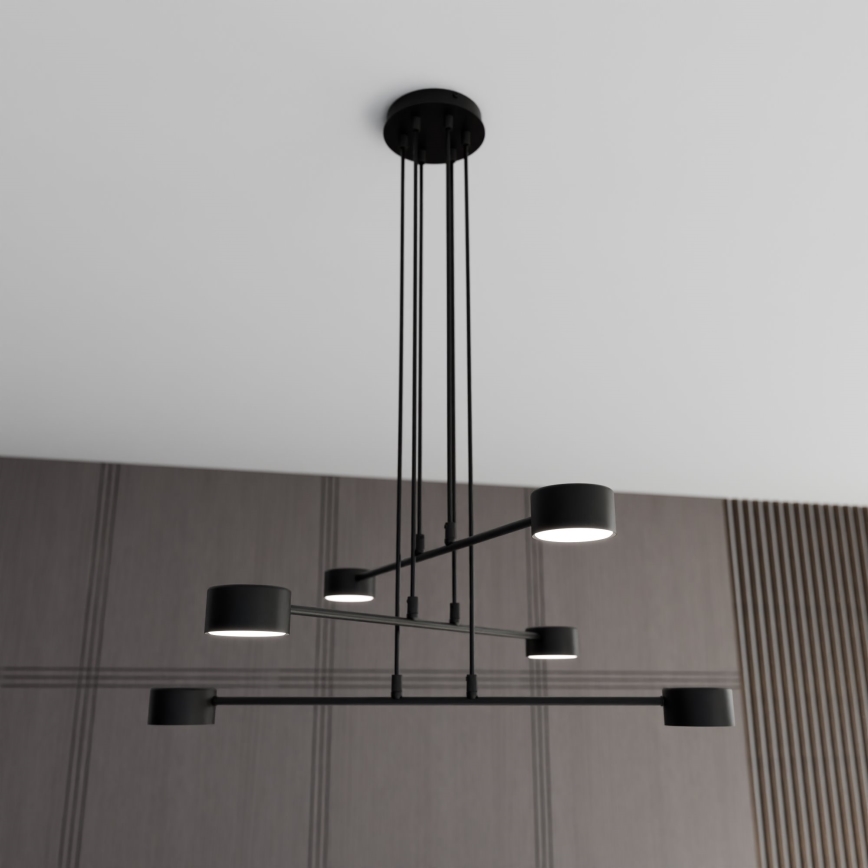 Luster na lanku MODUS 6xGX53/10W/230V čierna