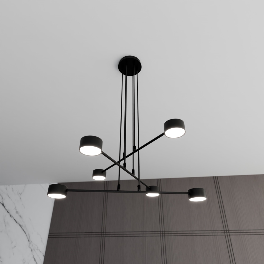 Luster na lanku MODUS 6xGX53/10W/230V čierna