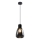 Luster na lanku MOLDO 1xE27/40W/230V čierna/dymová čierna