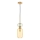 Luster na lanku MOLLY 1xE14/40W/230V pr. 12 cm zlatá/oranžová/zelená
