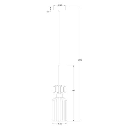 Luster na lanku MOLLY 1xE14/40W/230V pr. 12 cm zlatá/ružová/modrá