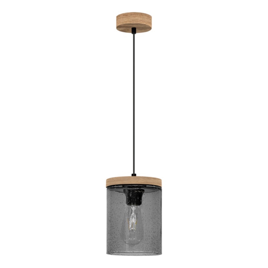Luster na lanku MONSUN 1xE27/60W/230V borovica