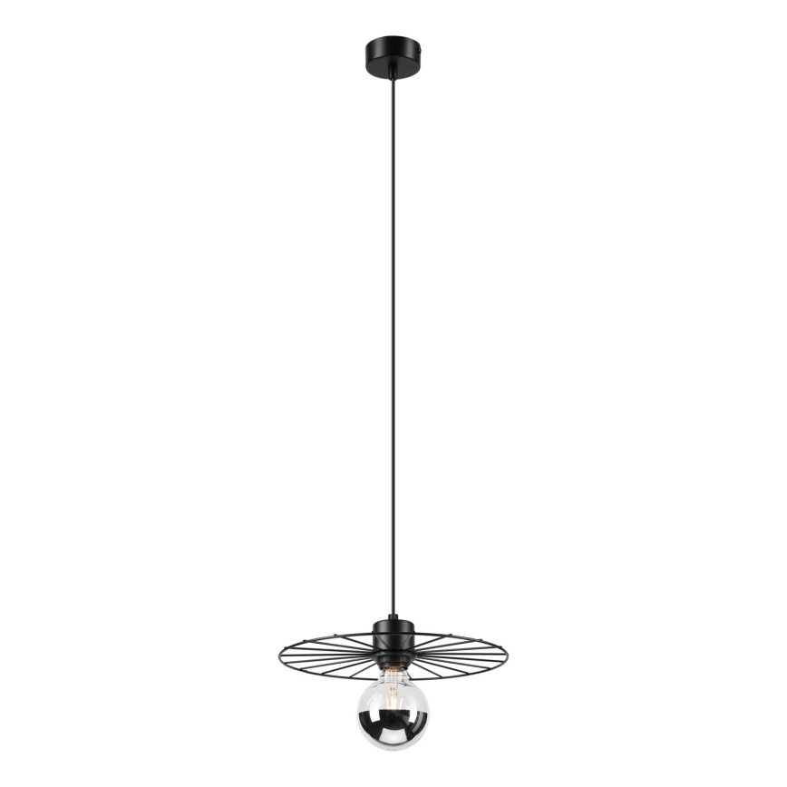 Luster na lanku MONTANA 1xE27/15W/230V pr. 30 cm čierna