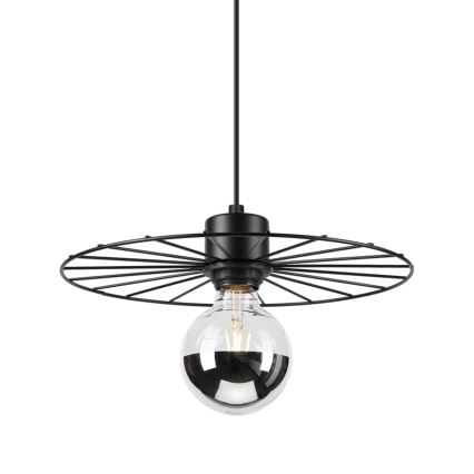 Luster na lanku MONTANA 1xE27/15W/230V pr. 30 cm čierna