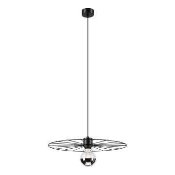 Luster na lanku MONTANA 1xE27/15W/230V pr. 45 cm čierna