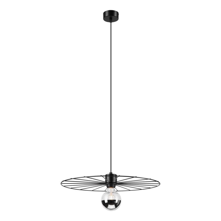 Luster na lanku MONTANA 1xE27/15W/230V pr. 45 cm čierna