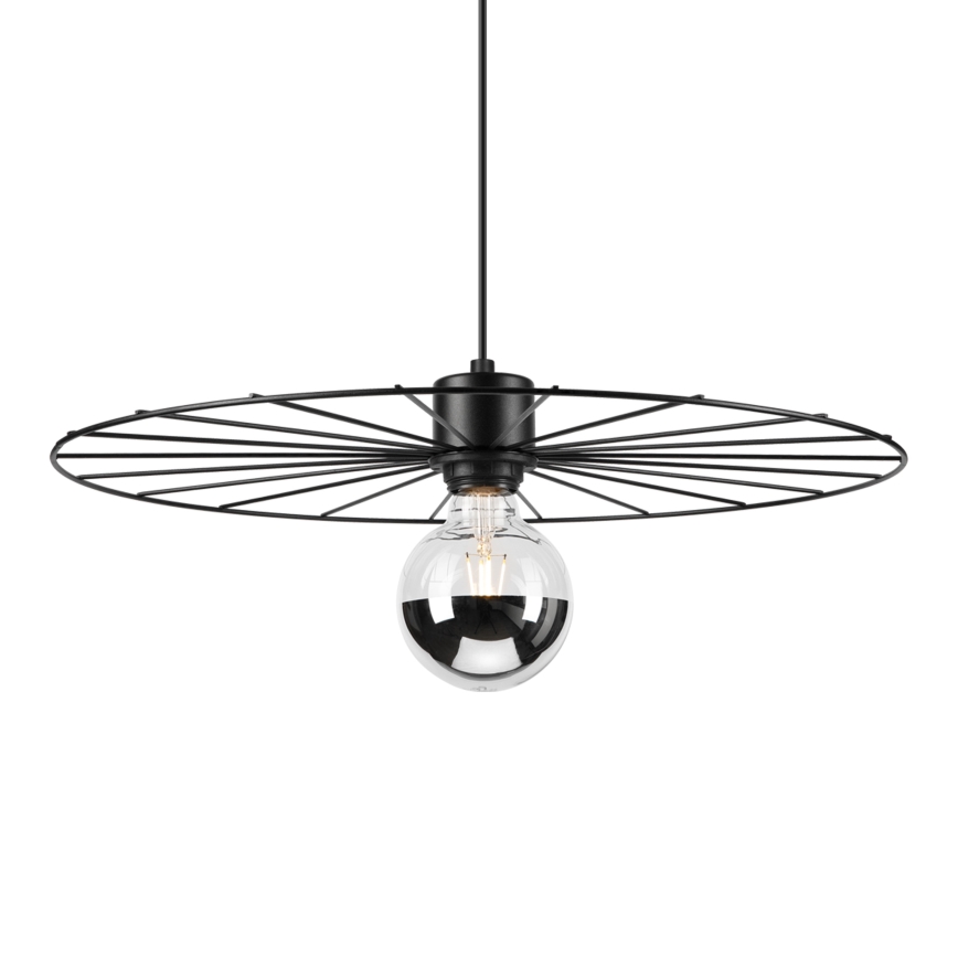Luster na lanku MONTANA 1xE27/15W/230V pr. 45 cm čierna