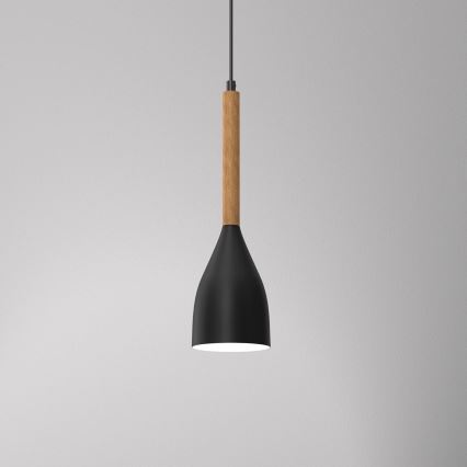 Luster na lanku MUZA NEW 1xE27/60W/230V čierna