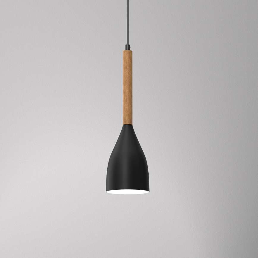 Luster na lanku MUZA NEW 1xE27/60W/230V čierna