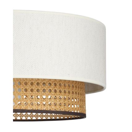 Luster na lanku NATIA 1xE27/60W/230V biela/hnedá