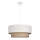 Luster na lanku NATIA 1xE27/60W/230V pr. 45 cm biely/hnedý