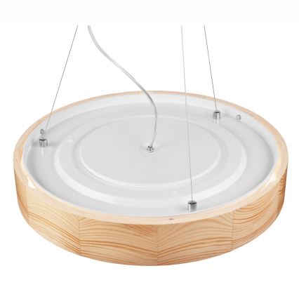 Luster na lanku NATURAL 3xE27/60W/230V ø 47 cm borovica