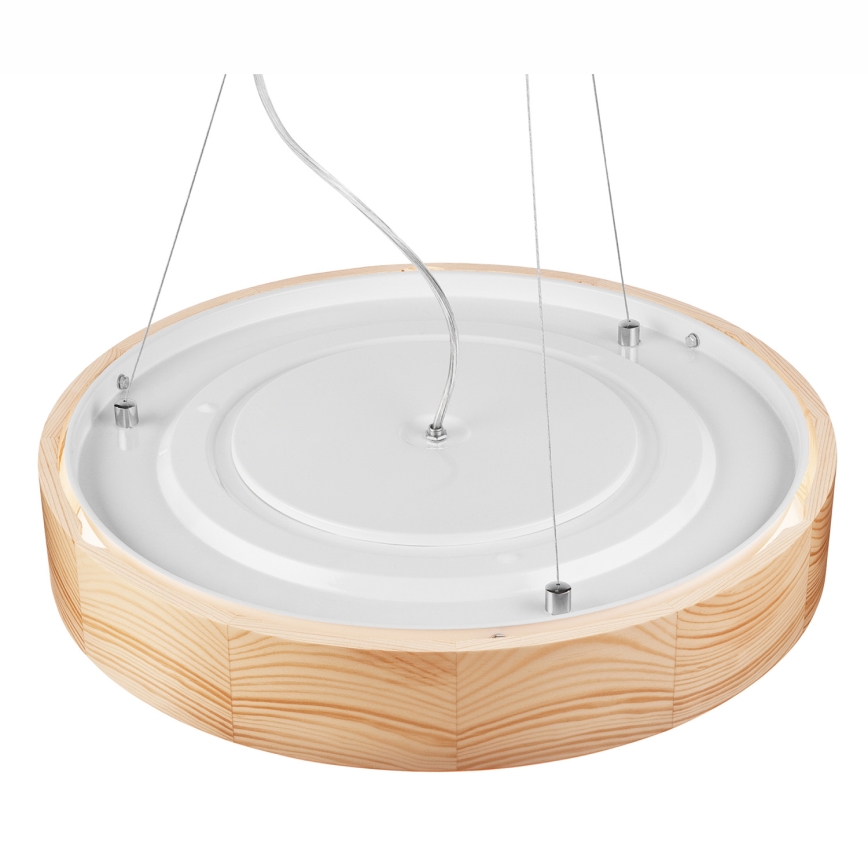 Luster na lanku NATURAL 3xE27/60W/230V ø 47 cm borovica