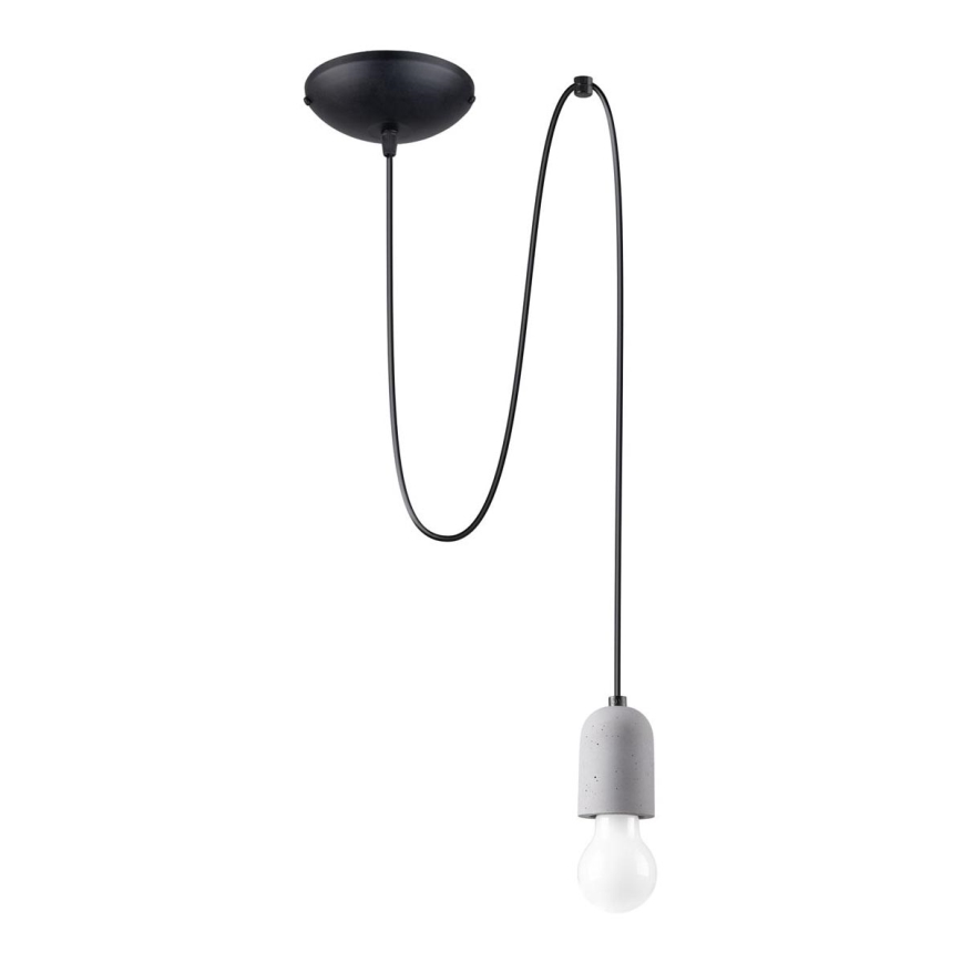 Luster na lanku NESO 1xE27/15W/230V pavúk betón