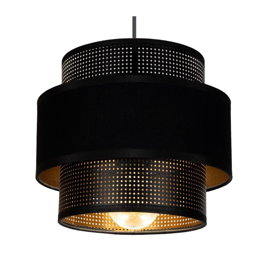 Luster na lanku NESS 2xE27/60W/230V čierna