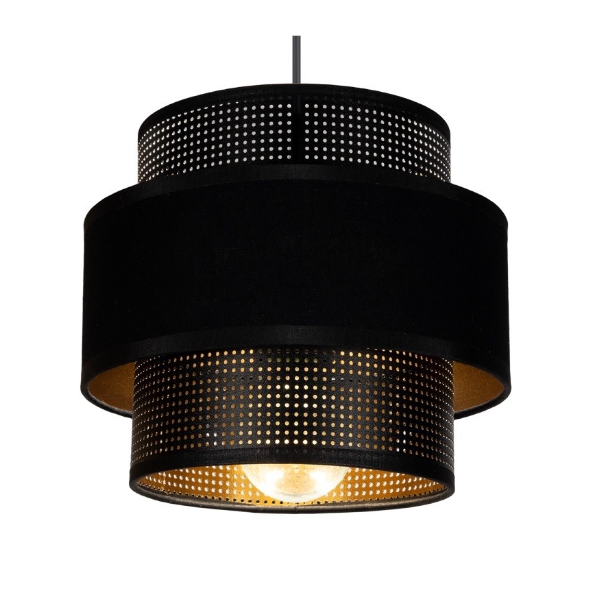 Luster na lanku NESS 2xE27/60W/230V pavúk čierna