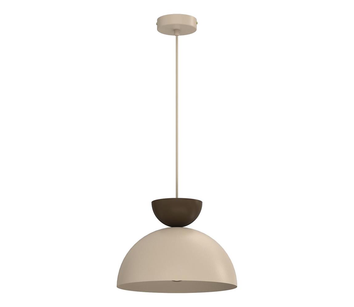 Luster na lanku NEVIS 1xE27/15W/230V pr. 29 cm béžový 9706A