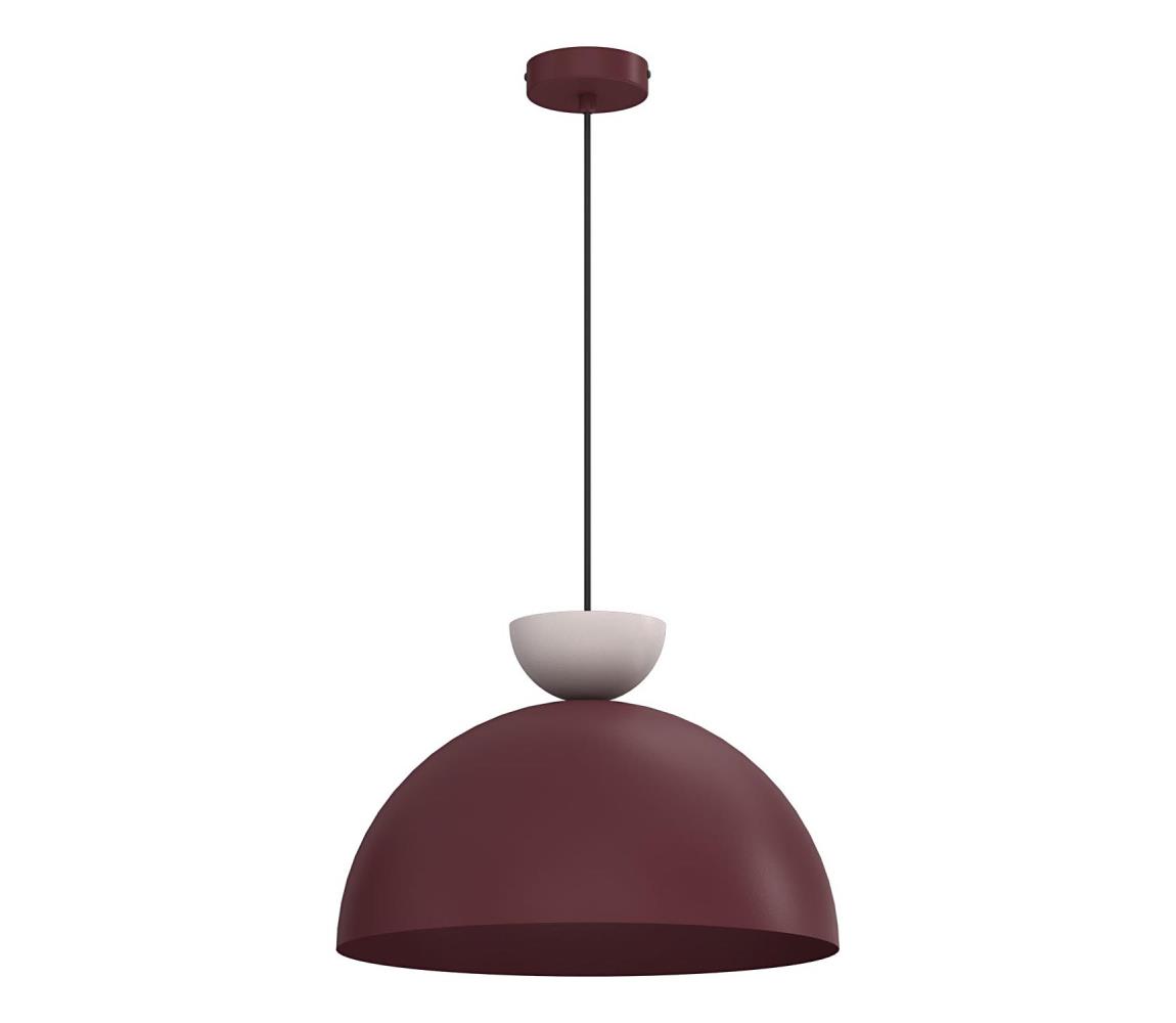 Luster na lanku NEVIS 1xE27/15W/230V pr. 38 cm bordový 9716A