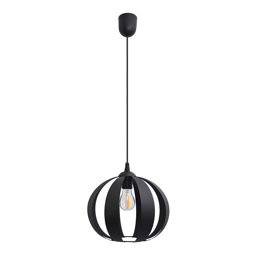 Luster na lanku NEWTON 1xE27/15W/230V čierna