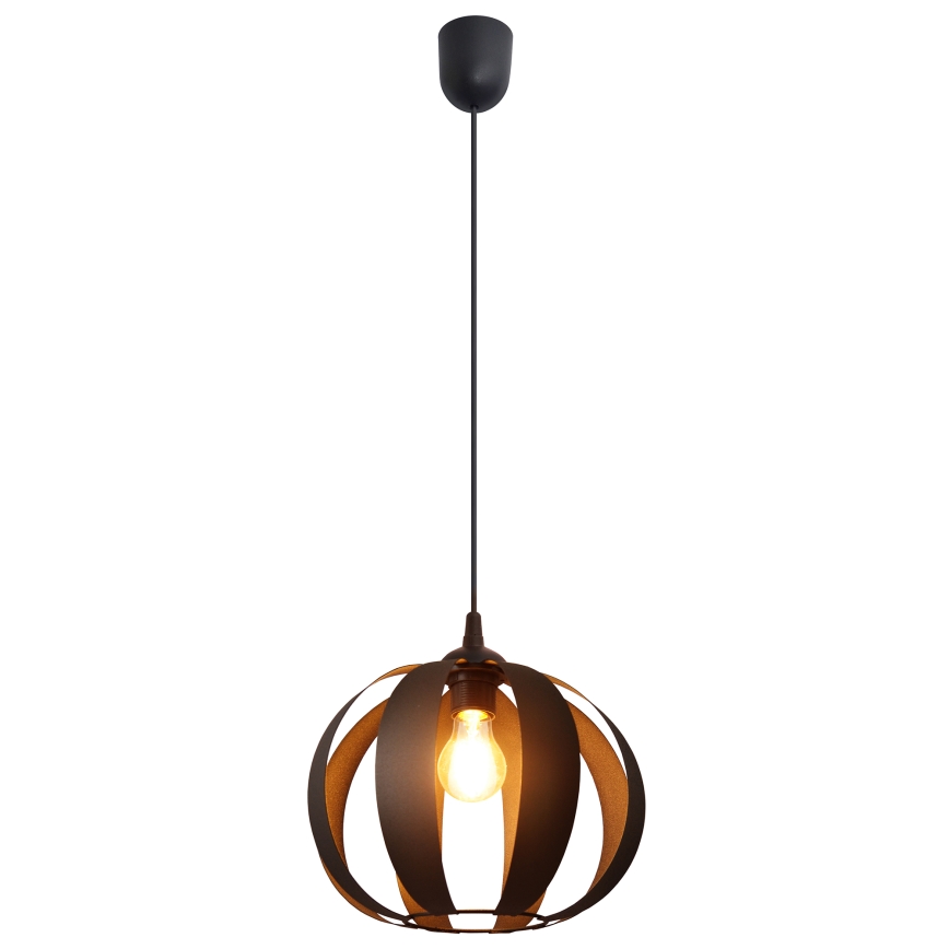 Luster na lanku NEWTON 1xE27/15W/230V čierna
