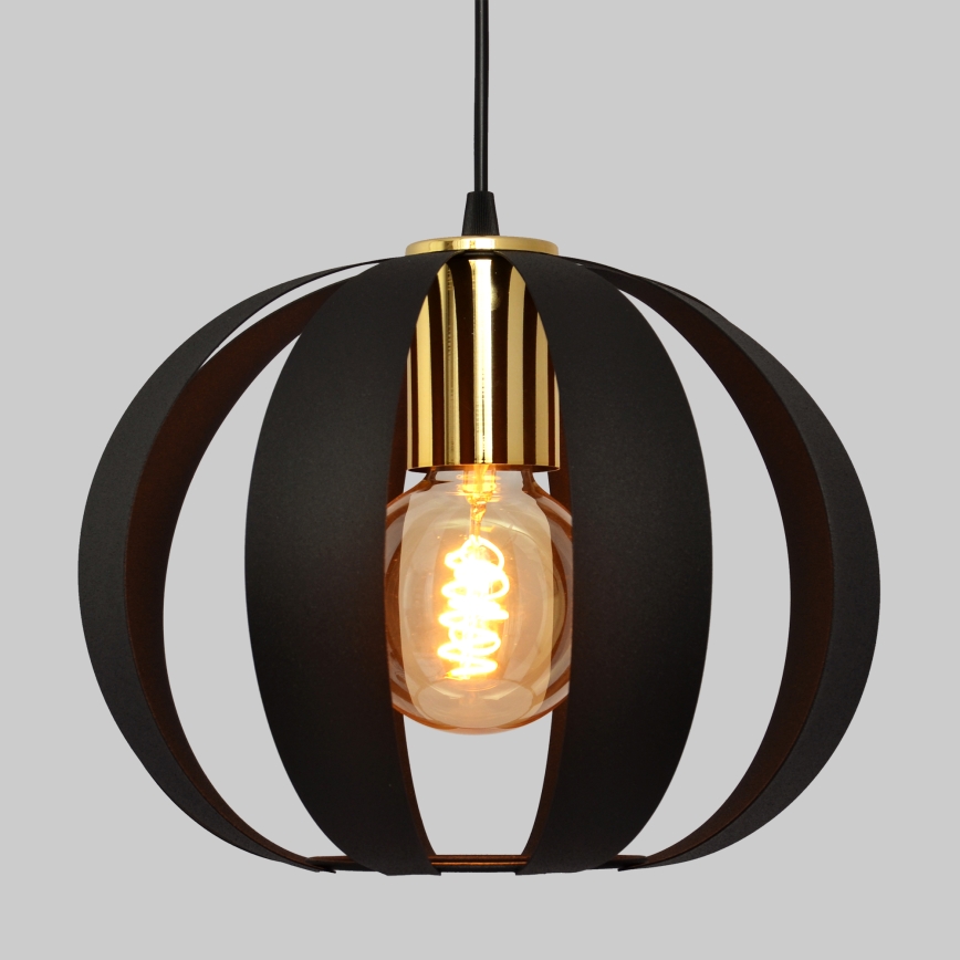 Luster na lanku NEWTON 3xE27/15W/230V čierna