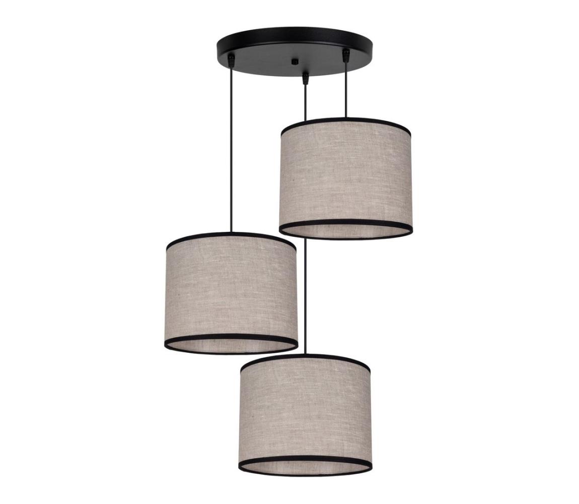 HEXE Luster na lanku NEXO 3xE27/60W/230V pr. 45 cm