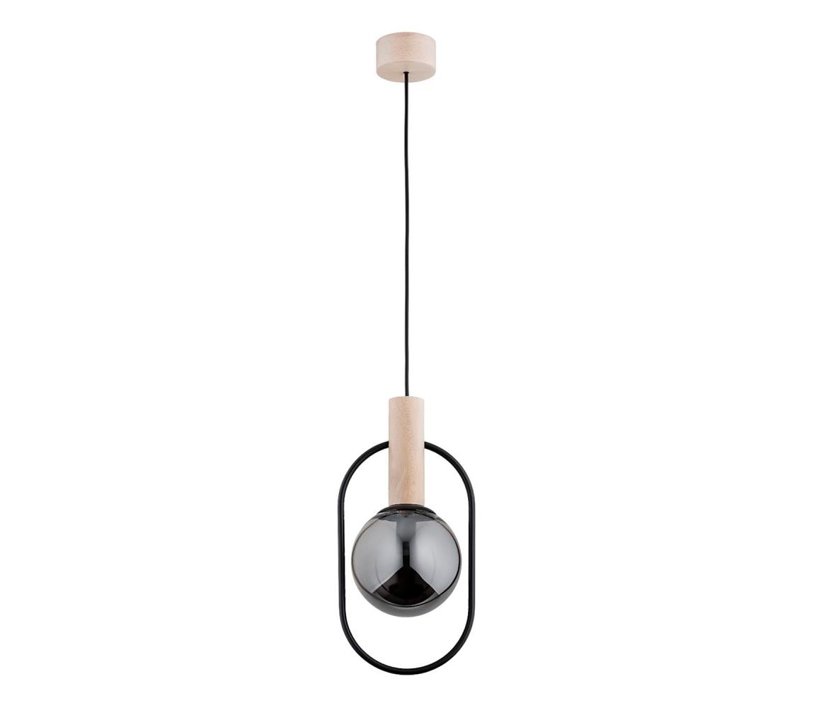  Luster na lanku NIKI 1xE14/10W/230V čierna/béžová 