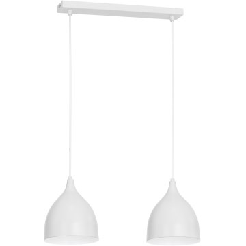 Luster na lanku NOAK 2xE27/15W/230V biela