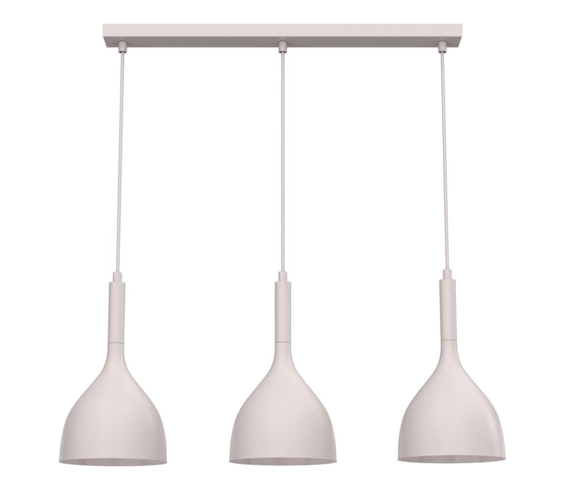 Luster na lanku NOAK 3xE27/15W/230V krémový 7269A
