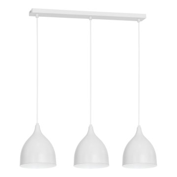Luster na lanku NOAK 3xE27/15W/230V šedá