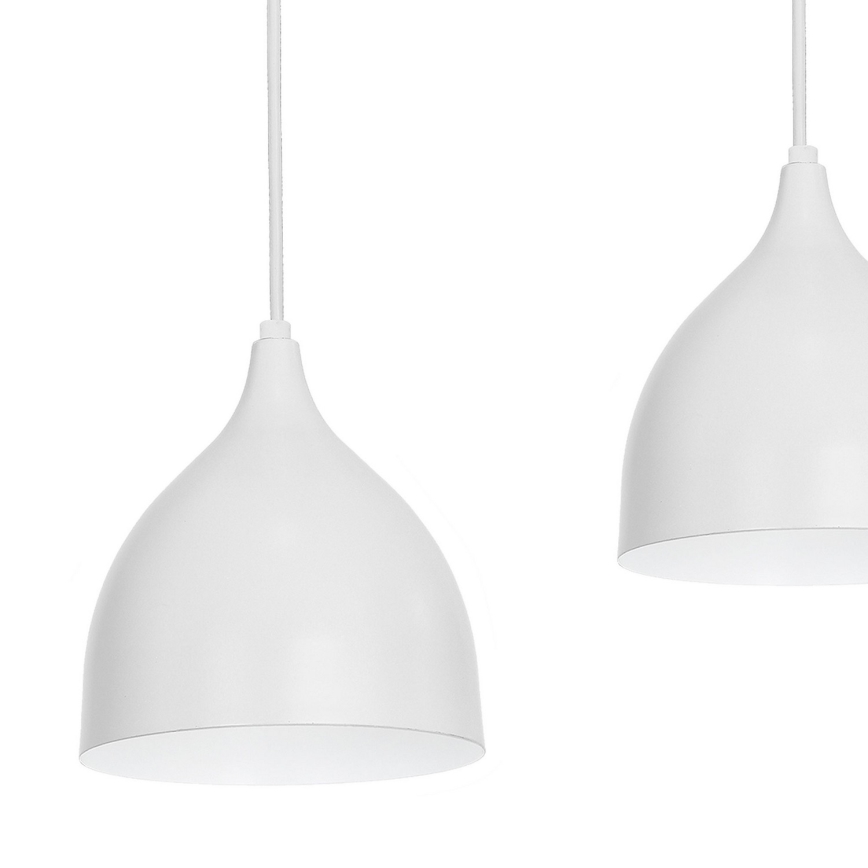 Luster na lanku NOAK 4xE27/15W/230V šedá