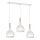 Luster na lanku NOAK WOOD 3xE27/15W/230V biela/buk