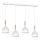 Luster na lanku NOAK WOOD 4xE27/15W/230V biela/buk
