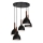 Luster na lanku NOAK WOOD 5xE27/15W/230V čierna/buk