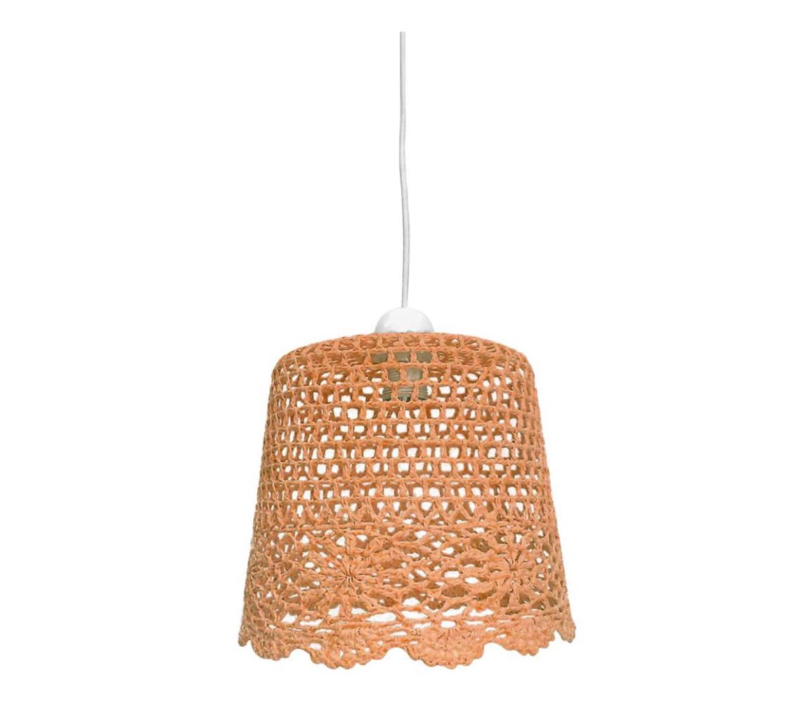 Luster na lanku NONNA 1xE27/60W/230V oranžová