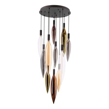 Luster na lanku NORDIC 11xG9/5W/230V čierny