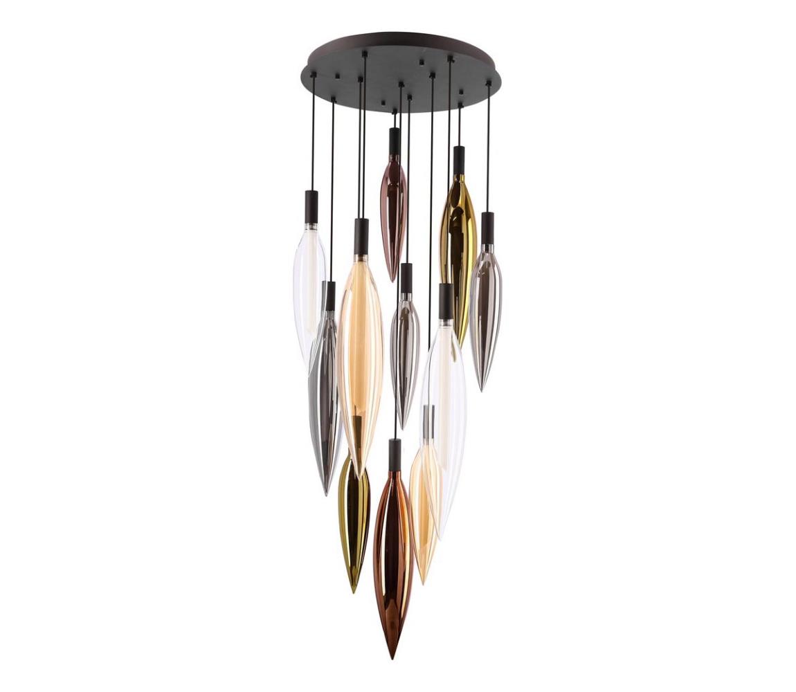 Luster na lanku NORDIC 11xG9/5W/230V čierny 30-51271