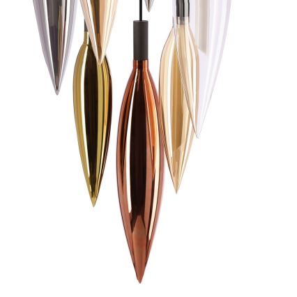 Luster na lanku NORDIC 11xG9/5W/230V čierny