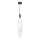 Luster na lanku NORDIC 1xG9/5W/230V čierna/priehľadná