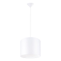 Luster na lanku NOVA 1xE27/15W/230V pr. 30 cm biela