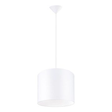 Luster na lanku NOVA 1xE27/15W/230V pr. 30 cm biela