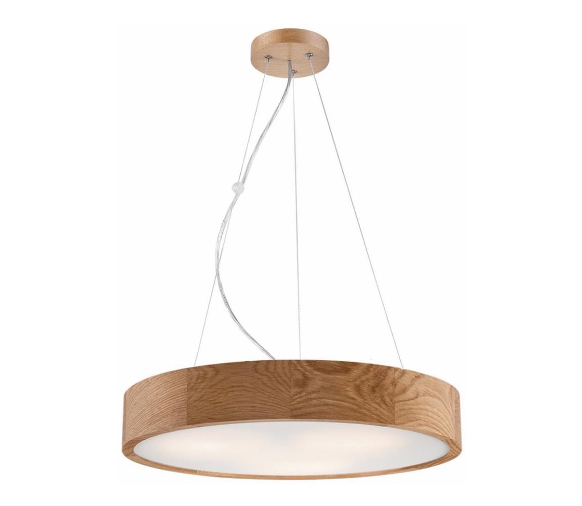 Luster na lanku OAK 3xE27/60W/230V dub ø 47,5 cm - FSC certifikované