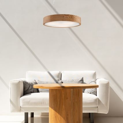 Luster na lanku OAK 3xE27/60W/230V dub ø 47,5 cm - FSC certifikované