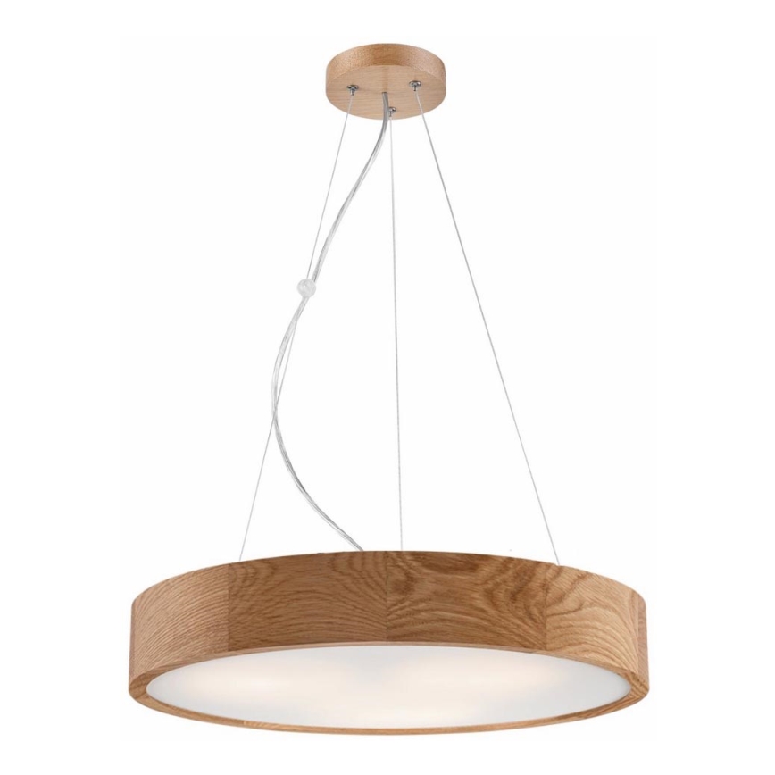 Luster na lanku OAK 3xE27/60W/230V dub ø 47,5 cm
