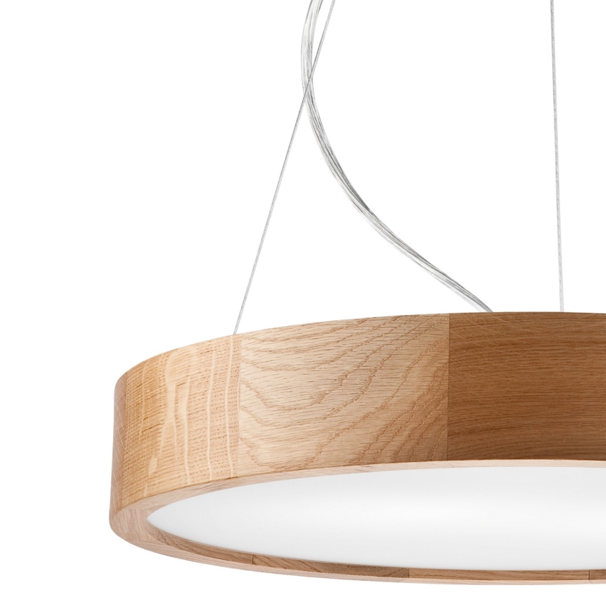 Luster na lanku OAK 3xE27/60W/230V dub ø 47,5 cm