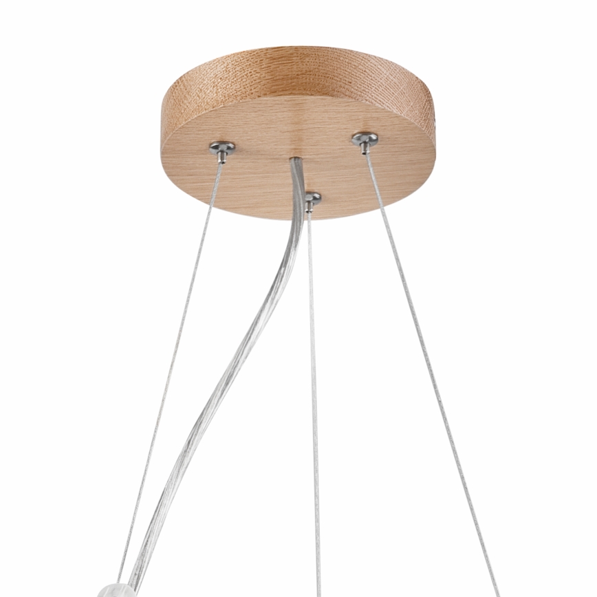 Luster na lanku OAK 3xE27/60W/230V dub ø 47,5 cm