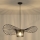 Luster na lanku OGGI 1xE27/40W/230V pr. 80 cm čierna