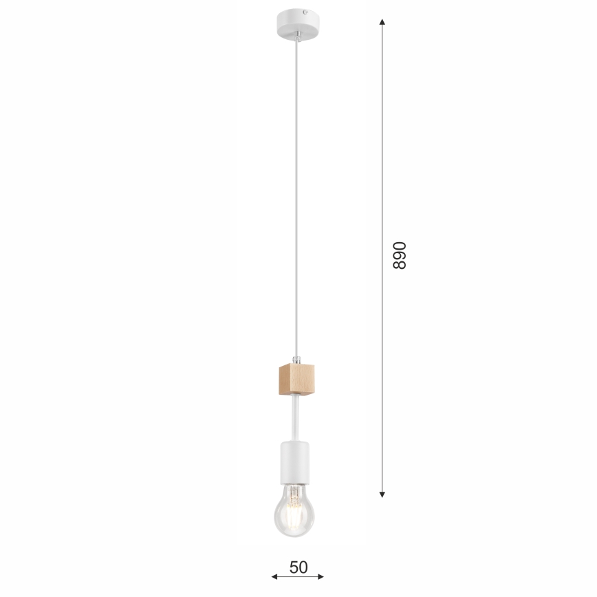 Luster na lanku ORAZIO 1xE27/60W/230V buk