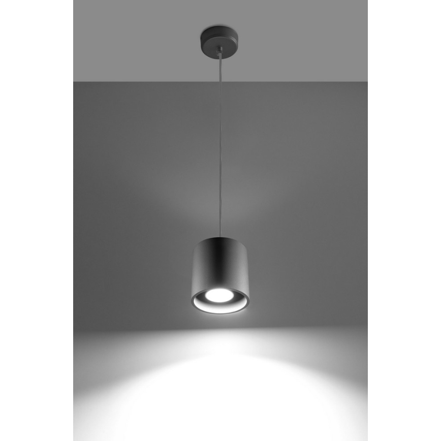 Luster na lanku ORBIS 1 1xGU10/40W/230V šedá