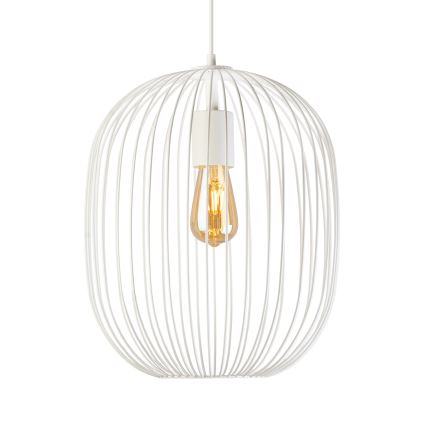 Luster na lanku OVELLA 1xE27/15W/230V pr. 34 cm krémový